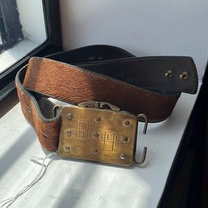 Vintage Diesel Belt with coin pouch